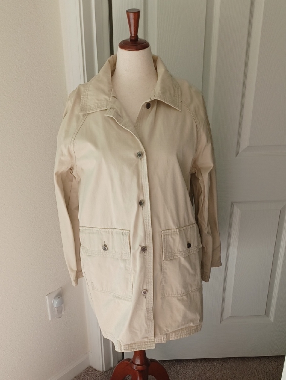 Timberland Cream Utility Trench Coat Large